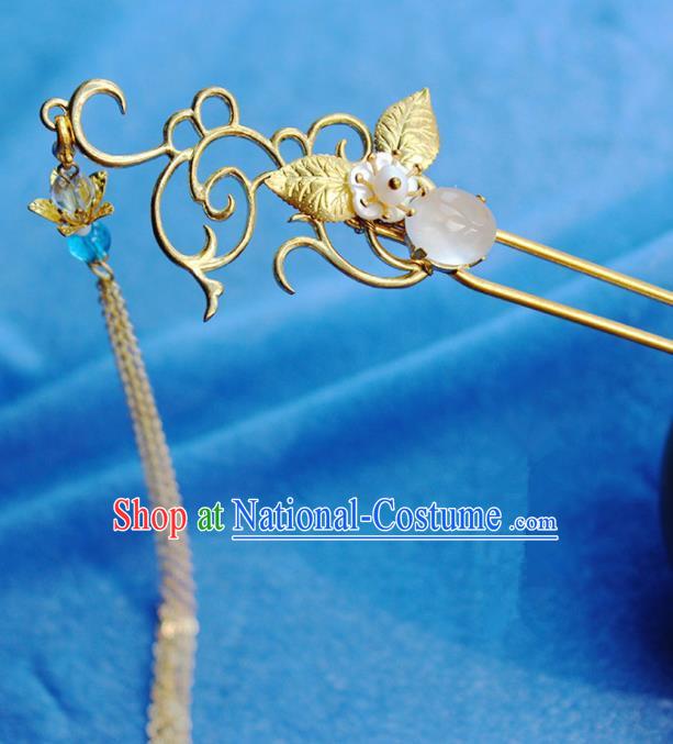 Traditional Chinese Ancient Hanfu Tassel Hair Clip Princess Hairpins Handmade Hair Accessories for Women