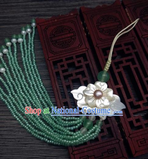 Traditional Chinese Ancient Palace Jade Brooch Handmade Hanfu Breastpin Pendant for Women