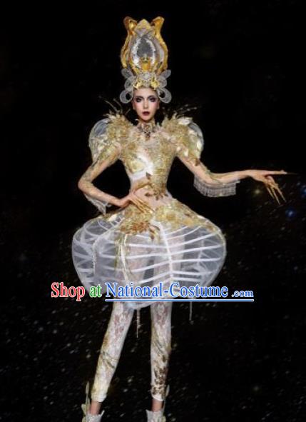 Handmade Modern Fancywork Stage Show Dress Halloween Cosplay Fancy Ball Costume for Women