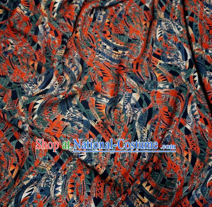 Asian Chinese Traditional Pattern Design Watered Gauze Cheongsam Silk Fabric Chinese Fabric Material