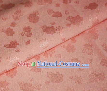 Asian Chinese Traditional Royal Flowers Pattern Pink Brocade Cheongsam Silk Fabric Chinese Satin Fabric Material