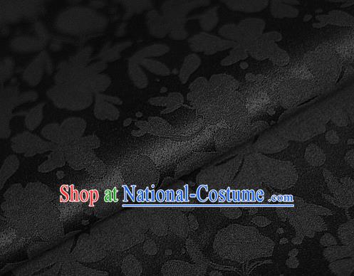 Asian Chinese Traditional Classical Pattern Black Brocade Cheongsam Silk Fabric Chinese Satin Fabric Material