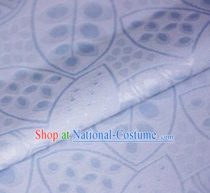 Asian Chinese Traditional Leaf Pattern Lilac Brocade Cheongsam Silk Fabric Chinese Satin Fabric Material