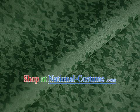 Chinese Classical Pattern Green Brocade Cheongsam Silk Fabric Chinese Traditional Satin Fabric Material