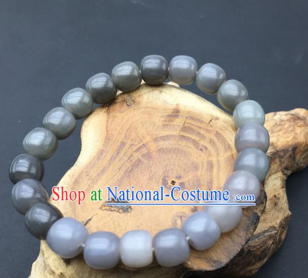 Chinese Handmade Jade Craft Carving Jade Bracelet Jewelry Accessories