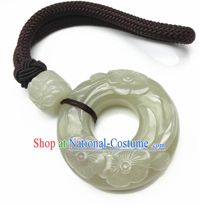 Chinese Handmade Jade Craft Carving Jade Jewelry Accessories Jade Necklace Pendant