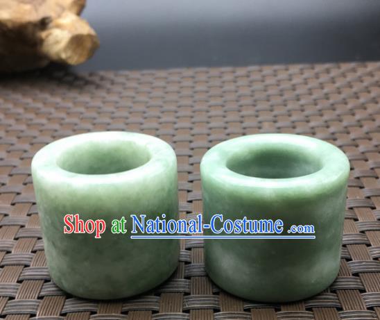 Chinese Handmade Ancient Jade Rings Traditional Jade Thimble Jewelry Accessories for Women for Men