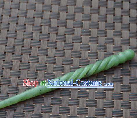 Chinese Handmade Jade Carving Hair Clip Ancient Jade Hairpins Hair Accessories for Women for Men