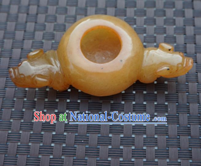 Chinese Handmade Jade Carving Inkslab Pendant Jewelry Accessories Ancient Traditional Jade Craft Decoration