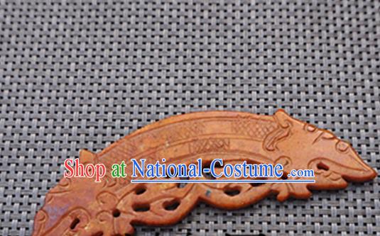 Chinese Ancient Jewelry Accessories Carving Jade Pendant Traditional Handmade Jade Craft Decoration