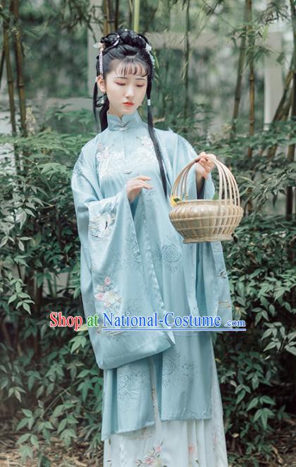 Chinese Ancient Drama Nobility Lady Lin Daiyu Hanfu Dress Traditional Dream of the Red Chamber Ming Dynasty Historical Costume for Women