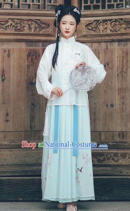 Chinese Ancient Nobility Lady Hanfu Dress Traditional Drama Ming Dynasty Historical Costume for Women