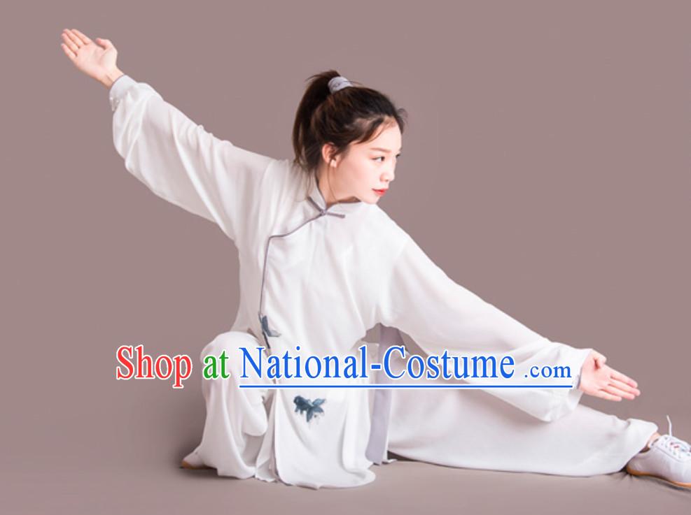 Fish Good Meaning Top Chinese Classical Competition Championship Professional Tai Chi Uniforms Clothing Complete Set