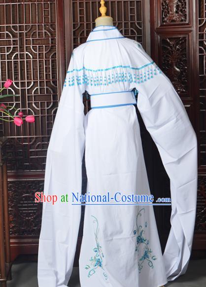 Handmade Chinese Beijing Opera White Costume Peking Opera Actress Dress for Women