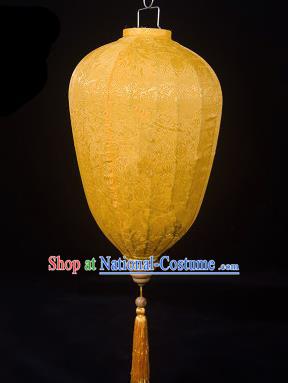 Handmade Traditional Chinese Lantern Ceiling Lamp Yellow Lanterns New Year Lantern