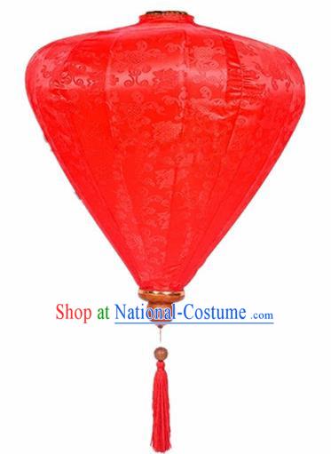 Chinese Traditional Lantern Handmade Red Silk Lanterns Ceiling Lamp New Year Lantern