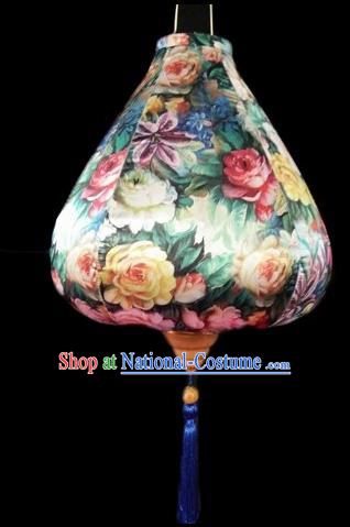 Chinese Traditional Lantern Handmade Printing Lanterns Ceiling Lamp New Year Lantern