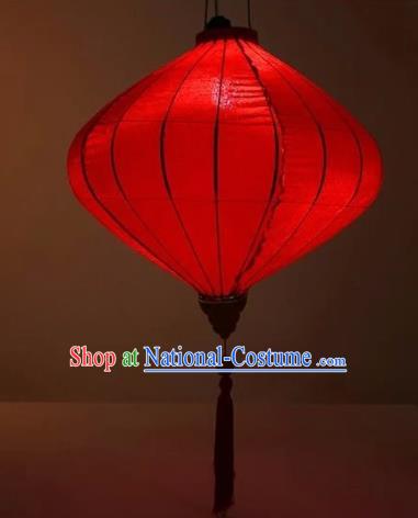 Chinese Traditional New Year Lantern Handmade Red Silk Lanterns Ceiling Lamp