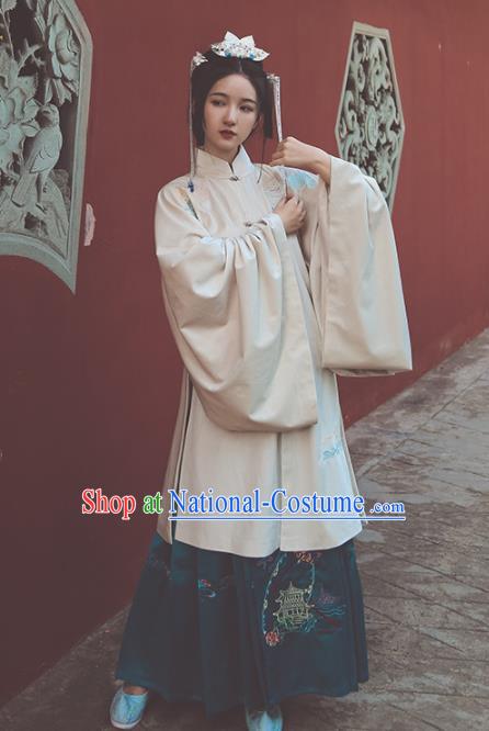 Chinese Ming Dynasty Palace Princess Hanfu Dress Traditional Ancient Dowager Embroidered Historical Costume for Women