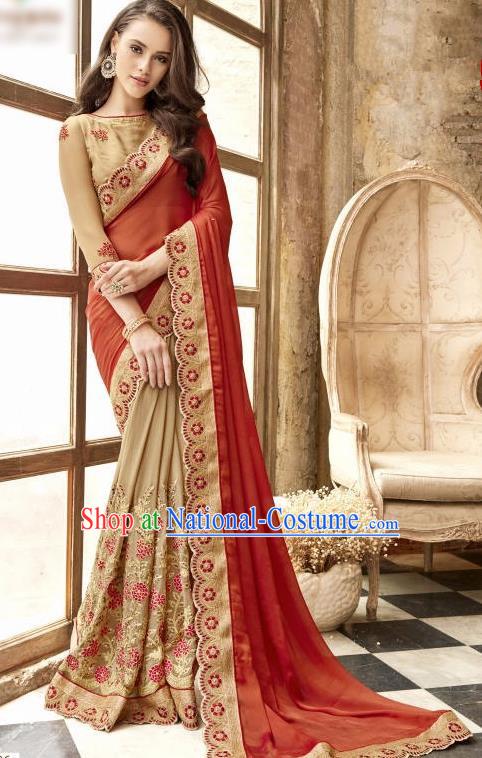 Asian India Traditional Sari Dress Indian Bollywood Court Bride Costume Complete Set for Women