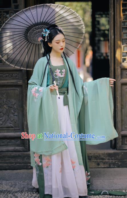 Chinese Ancient Geisha Historical Costume Traditional Ming Dynasty Court Princess Hanfu Dress for Women