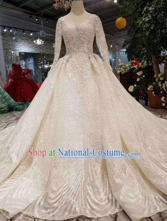 Customize Handmade Princess White Mullet Dress Wedding Court Bride Costume for Women