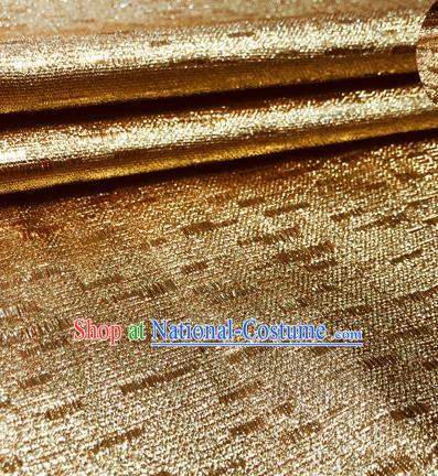 Chinese Traditional Hanfu Silk Fabric Classical Pattern Design Golden Brocade Tang Suit Fabric Material