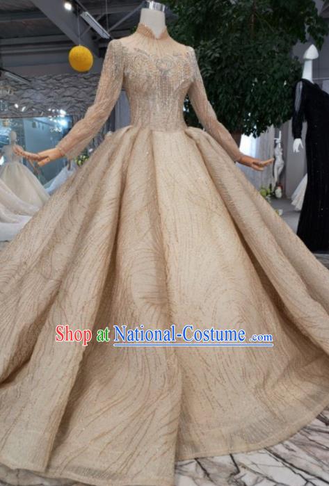 Handmade Customize Princess Wedding Mullet Dress Court Bride Embroidered Costume for Women