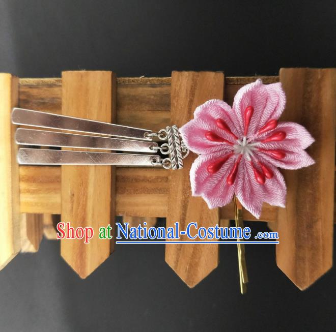 Japanese Traditional Kimono Hair Accessories Japan Geisha Sakura Hair Stick for Women