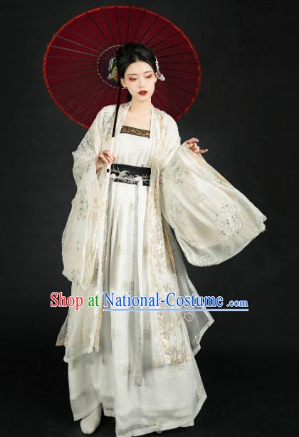 Asian Chinese Ming Dynasty Imperial Consort Historical Costume Ancient Court Lady Traditional Hanfu Dress for Women