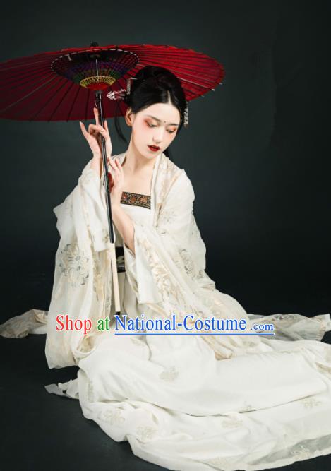 Asian Chinese Ming Dynasty Imperial Consort Historical Costume Ancient Court Lady Traditional Hanfu Dress for Women