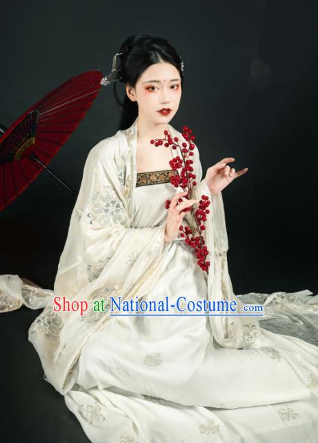 Asian Chinese Ming Dynasty Imperial Consort Historical Costume Ancient Court Lady Traditional Hanfu Dress for Women