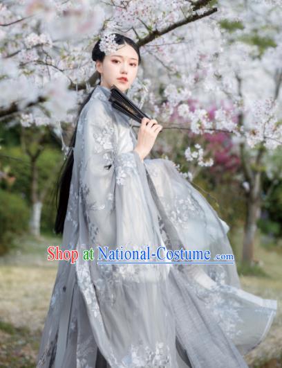 Asian Chinese Jin Dynasty Female Swordsman Historical Costume Ancient Court Princess Traditional Hanfu Dress for Women