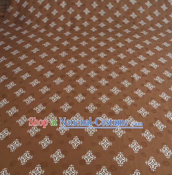 Asian Chinese Traditional Pattern Design Coffee Brocade Fabric Silk Fabric Chinese Fabric Asian Material