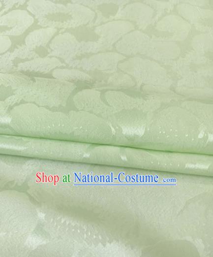 Asian Chinese Traditional Pattern Design Green Brocade Fabric Silk Fabric Chinese Fabric Asian Material