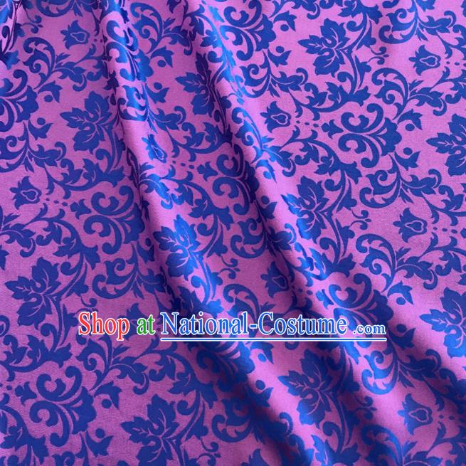 Asian Chinese Traditional Grape Vine Pattern Design Lilac Brocade Fabric Silk Fabric Chinese Fabric Asian Material