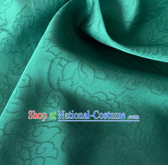 Chinese Traditional Pattern Design Green Brocade Fabric Asian Silk Fabric Chinese Fabric Material