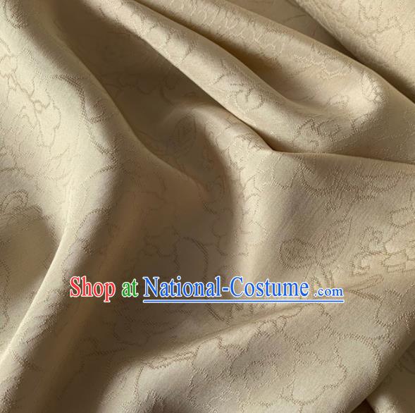 Chinese Traditional Pattern Design Champagne Brocade Fabric Asian Silk Fabric Chinese Fabric Material