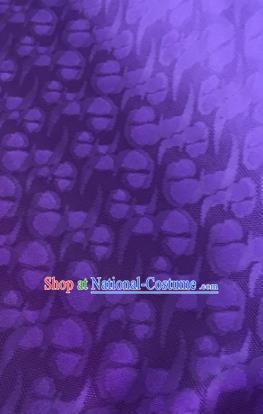 Chinese Traditional Spot Pattern Design Purple Brocade Fabric Asian Silk Fabric Chinese Fabric Material