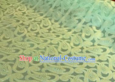 Chinese Traditional Pattern Design Green Brocade Fabric Asian Silk Fabric Chinese Fabric Material