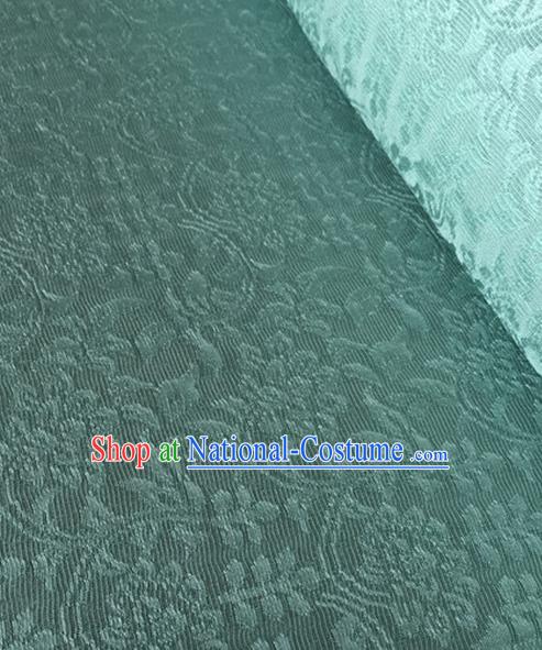 Chinese Traditional Wealth Flowers Pattern Design Light Green Brocade Fabric Asian Silk Fabric Chinese Fabric Material