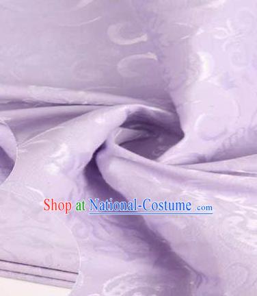 Chinese Classical Didymaotus Pattern Design Purple Brocade Traditional Hanfu Silk Fabric Tang Suit Fabric Material