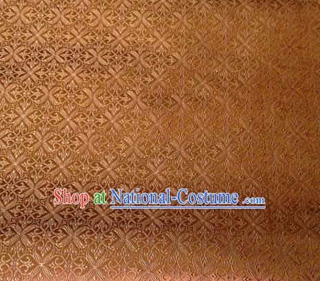 Chinese Classical Pozidriv Pattern Design Golden Brocade Asian Traditional Hanfu Silk Fabric Tang Suit Fabric Material