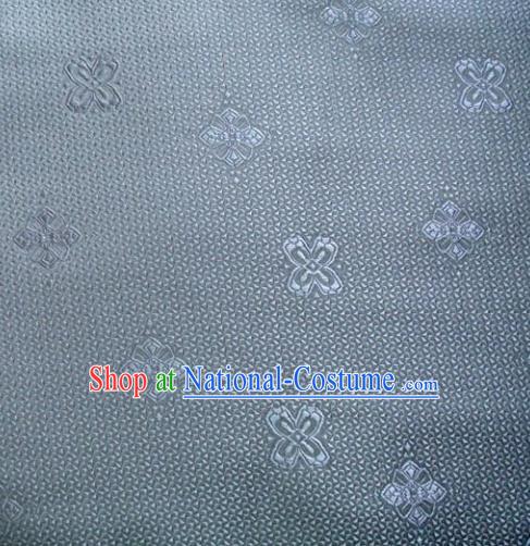 Chinese Classical Pattern Design Grey Blue Brocade Asian Traditional Hanfu Silk Fabric Tang Suit Fabric Material