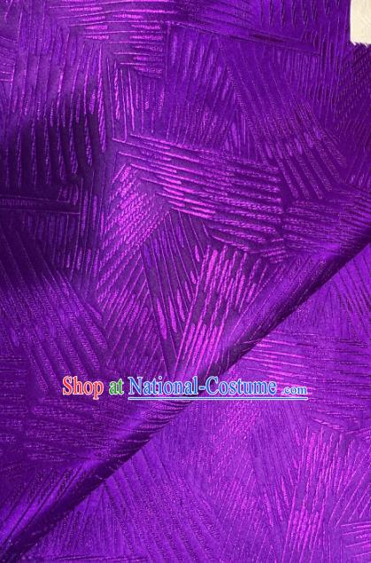 Chinese Classical Pattern Design Purple Brocade Asian Traditional Hanfu Silk Fabric Tang Suit Fabric Material