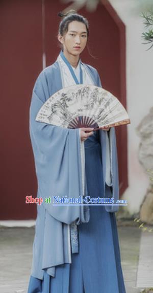 Traditional Chinese Song Dynasty Prince Embroidered Clothing Ancient Drama Nobility Childe Historical Costume for Men