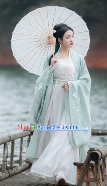 Traditional Chinese Tang Dynasty Princess Embroidered Hanfu Dress Ancient Drama Peri Historical Costume for Women