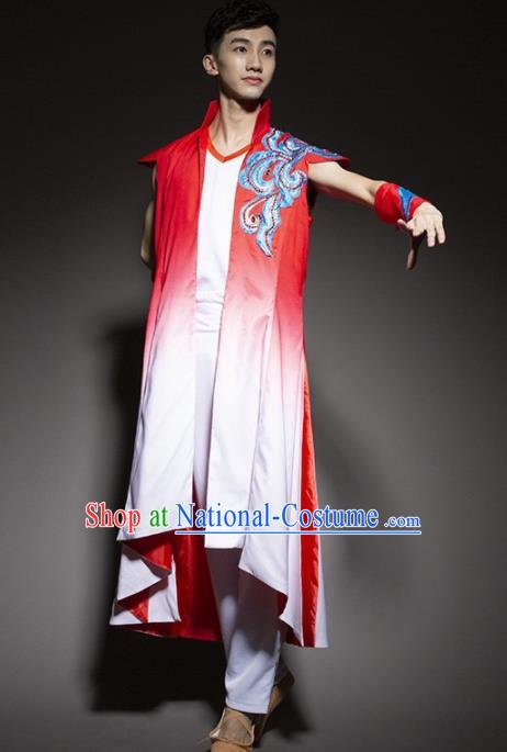 Chinese Traditional National Dance Clothing Classical Dance Stage Performance Costume for Men