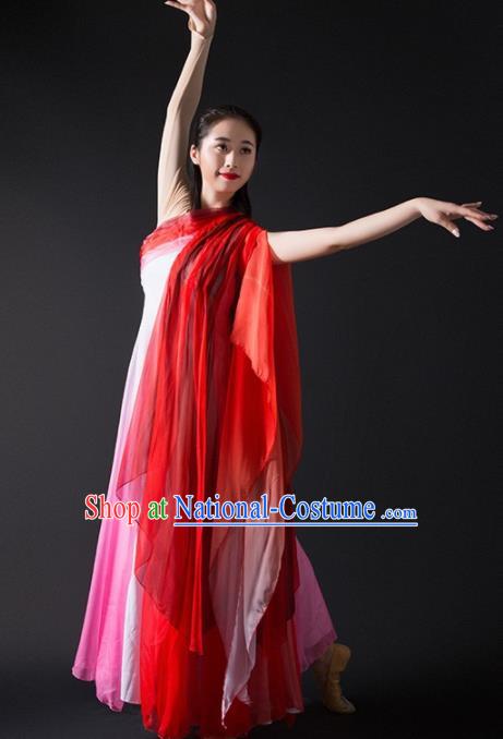 Chinese Modern Dance Pink Dress Opening Dance Stage Performance Costume for Women