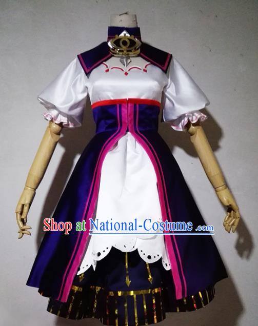 Chinese Traditional Cosplay Maidservant Costume Ancient Swordsman Hanfu Dress for Women